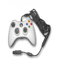 White Xbox 360 wired controller