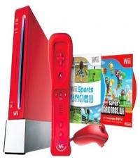 Red Wii Console (Wii remote Plus and nunchuk)