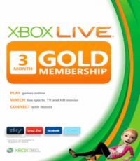 3 month Xbox LIVE Gold (Digital Copy)