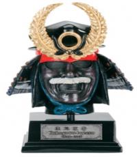 Ornamental Samurai Head Statue
