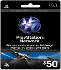 Playstation Network Card USD$50