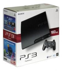 Playstation 3 black Slim 160GB With Controler, Move, Games