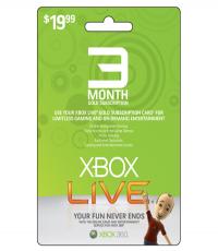 3 month Xbox LIVE Gold