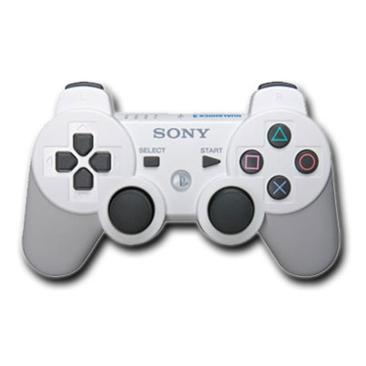 Sony Dual Shock 3 SIXAXIS Wireless Controller (White)