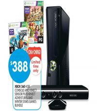 Xbox 360 Console plus Kinect Sensor including games for Sale