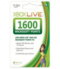 Xbox Live 1600 points card