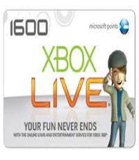Xbox Live 1600 points card