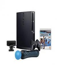 Playstation 3 Slim 320GB Console and PS3 MOVE and 5 Games