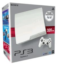 White PS3 Console 320GB with HDMI cable games and 2 controllers