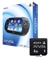 PS Vita console with 4gb memory card
