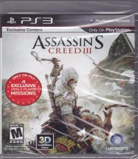 Assassin's Creed III (with 4 DLCs - Brand New Sealed)