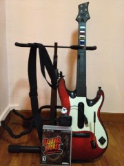 Guitar Hero 5 (with adjustable stand & game)
