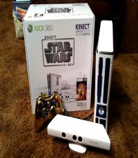 320GB XBOX360 Limited Edition Kinect Star Wars (with 4 games)