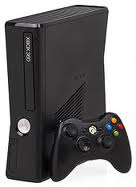 Xbox 360 Console in black,6 games with speaker