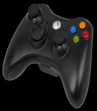 Black XBox 360 Wireless Controller (Xbox/windows)