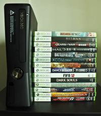 250GB Xbox 360 Slim Console & KINECT (Comes with 13 games)