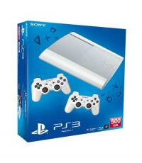 Playstation 3 Superslim 500GB Console, White (With 5 Games)