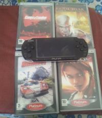 Used PSP Console slim(With 4 games)