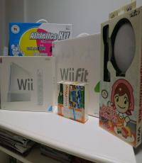 Wii Console (plus wii fit board and other acc)