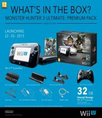 Monster Hunter 3rd Wii U Deluxe 32Gb with Case!