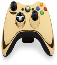 Wireless Xbox 360 Gold Chrome Controller