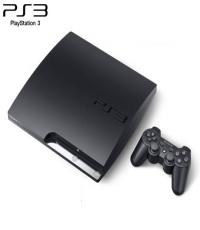 120GB Playstation 3 black Slim with 3 controllers and Ps Eye