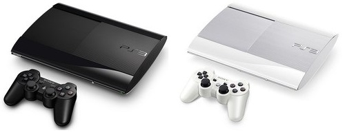 PS3 Black / White Super Slim Console 500GB