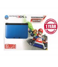 3DS XL Blue Console w/ pre-installed Mariokart 3D