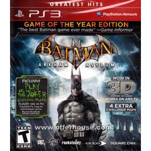 Batman: Arkham Asylum Game of the Year Edition (R1)