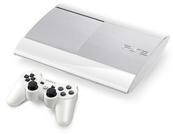 PS3 Super Slim White 250GB & Choose one Brand New PS3 Game