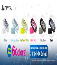 PS Vita Slim Console with 6 colors