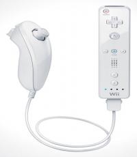 Original white Wiimote and Nunchuk (batteries not included)