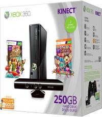 Xbox 360 Console 250gb with Kinect & games