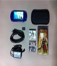 PSP Slim 2000 Mod with 3 UMD games & Free PSP USB cable