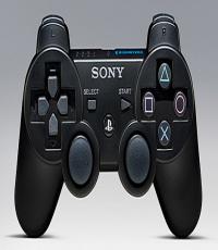 PS3 new black dual shock wireless controller