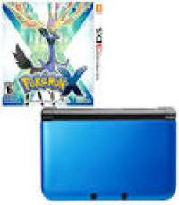 3DS XL Black Blue with Pokemon X