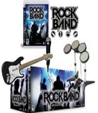 Rock Band 1 Guitar, Drums, Mic Set (Mint)