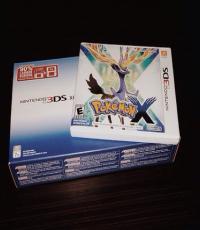 3DS XL Blue Console with Pokemon X