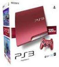 PS3 Slim 320GB Console (Red)