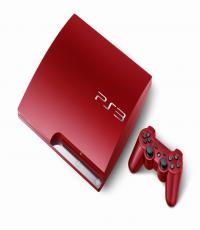 PS3 Slim 320GB Scarlet Red Console with games