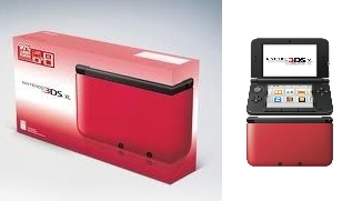 Nintendo 3DS XL Red Export Set