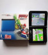 3DS XL CONSOLE BLUE W MARIO KART 7 (With R4 card)
