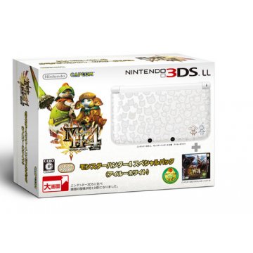 3DS LL Monster Hunter 4 Felyne White Limited Edition