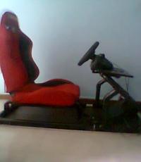 Customised Driving cockpit with steering wheel