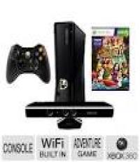 Used 4GB Black Xbox 360 Console With Kinect and games
