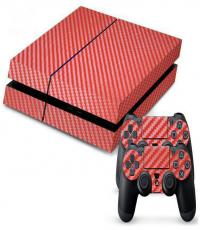 Red Vinyl Skin For Your Ps4
